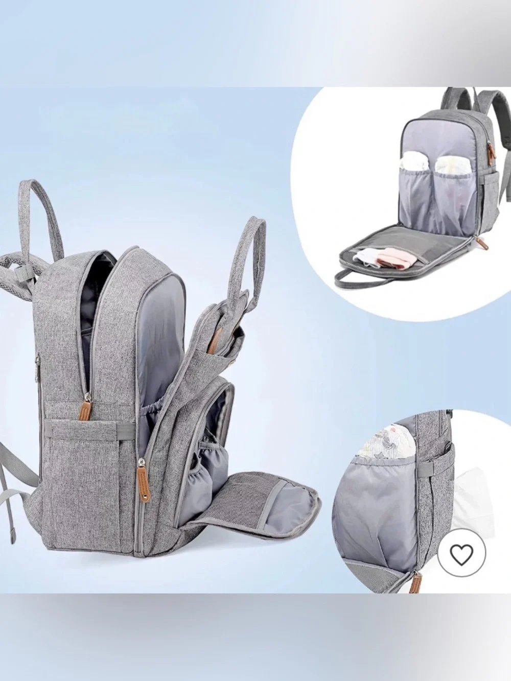 Ruvalino Large Diaper Bag Backpack